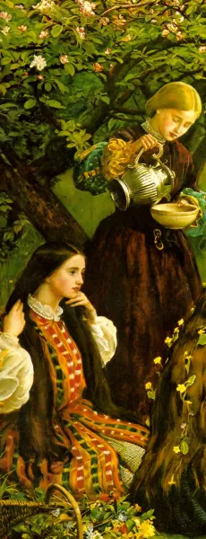 Apple Blossoms Spring Detail III Oil painting by John Everett Millais