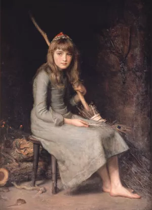 Cinderella by John Everett Millais - Oil Painting Reproduction