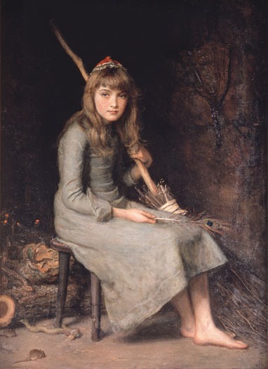 Main Product Photo of Cinderella Painting by John Everett Millais