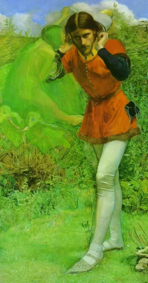 Ferdinand Lured by Ariel Oil painting by John Everett Millais