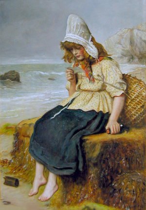 Message from the Sea by John Everett Millais Oil Painting