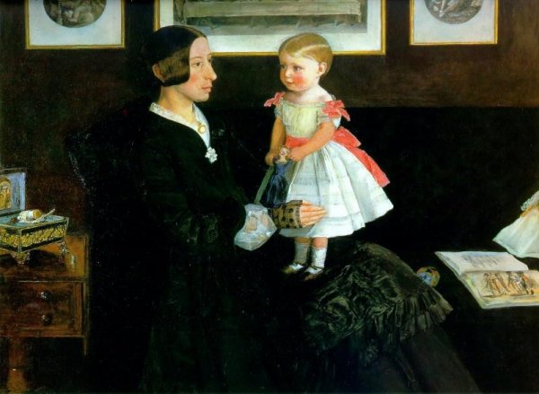 Main Product Photo of Portrait of Mrs James Wyatt Painting by John Everett Millais