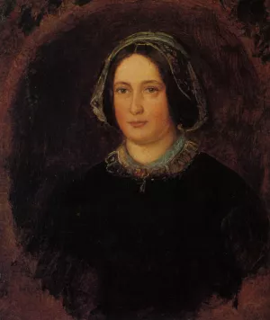 Portrait of Mrs William Evamy The Artists Aunt by John Everett Millais - Oil Painting Reproduction