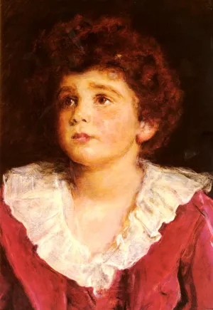 The Honourable John Nevile Manners Detail Oil painting by John Everett Millais