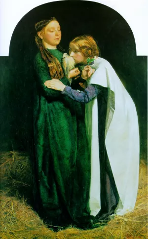 The Return of the Dove to the Ark Oil painting by John Everett Millais
