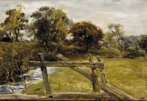 View Near Hampstead Oil painting by John Everett Millais