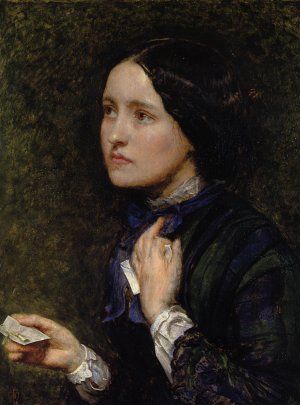 Wedding Cards Oil painting by John Everett Millais