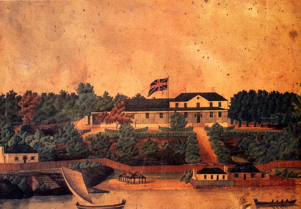 First Government House, Syndey by John Eyre - Hand-Painted Oil Painting Reproduction
