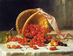 A Basket of Cherries painting by John F. Francis