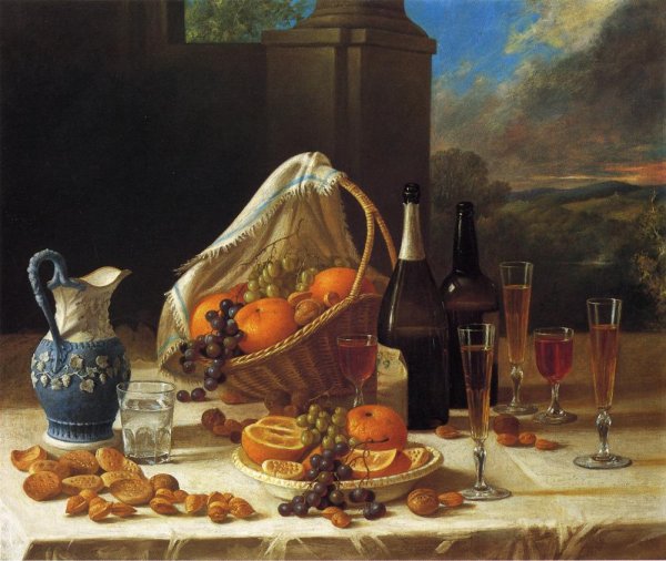 Main Product Photo of Luncheon Still Life Painting by John F. Francis