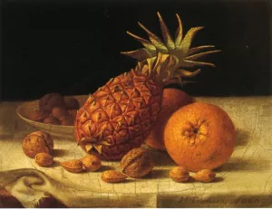 Oranges and Pineapple by John F. Francis - Oil Painting Reproduction