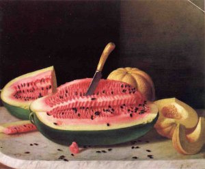 Ripe Melons by John F. Francis Oil Painting