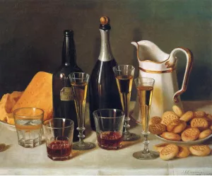 Still Life: Cognac and Biscuits