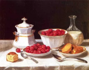 The Dessert Table by John F. Francis - Oil Painting Reproduction