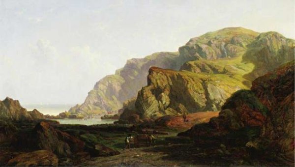 Glenabbey North Wales by John F Tennant - Hand-Painted Oil Painting Reproduction