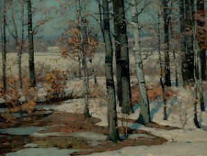 At the Forest's Edge by John Fabian Carlson Oil Painting