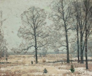 Winter Hickories by John Fabian Carlson Oil Painting