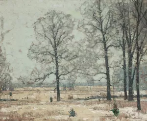Winter Hickories by John Fabian Carlson Oil Painting