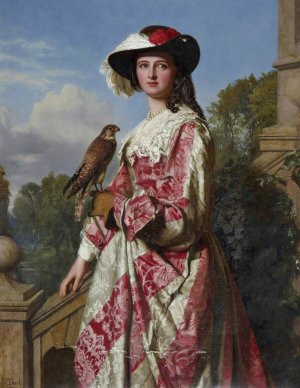 The Merlin by John Faed Oil Painting