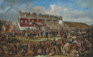 Punchestown Races, 1868 by John Fergus O'Hea Oil Painting