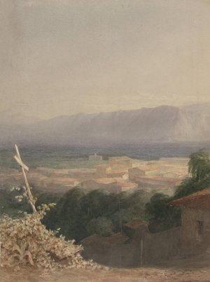 Mt. Etna by John Ferguson Weir Oil Painting