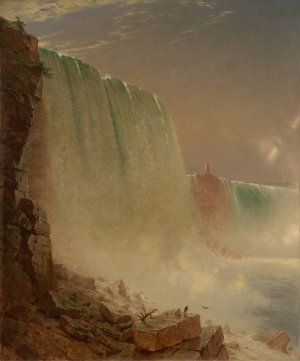 Niagara Falls by John Ferguson Weir Oil Painting