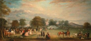 Archery Meeting in Bradgate Park, Leicestershire by John Ferneley Oil Painting