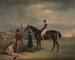 Euxton, with John White Up, at Heaton Park by John Ferneley Oil Painting
