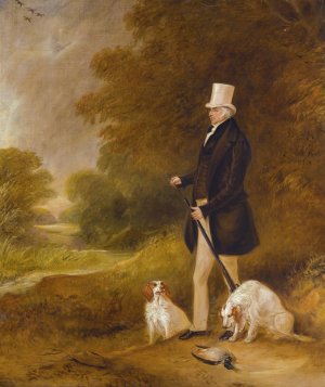 Portrait Of Sir William Mordaunt Sturt Milner, 4th Bt. by John Ferneley Oil Painting