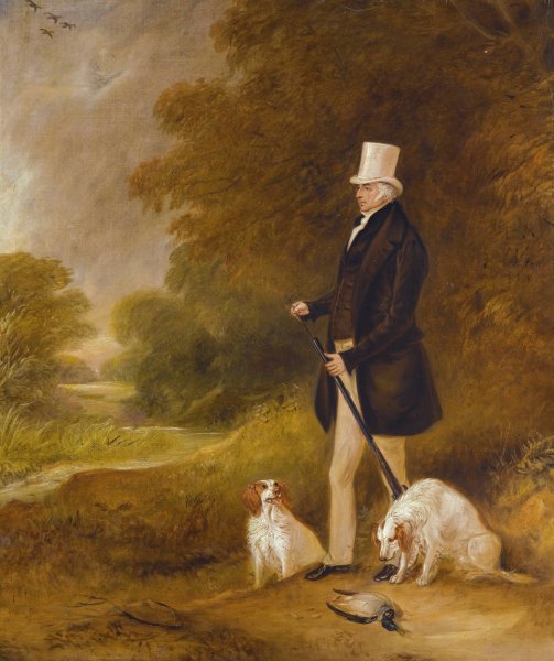 Portrait Of Sir William Mordaunt Sturt Milner, 4th Bt.  by John Ferneley - Hand-Painted Oil Painting Reproduction