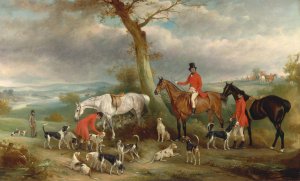Thomas Wilkinson, M.F.H., with the Hurworth Foxhounds by John Ferneley Oil Painting