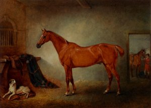 Firebird And Policy by John Ferneley Snr. Oil Painting