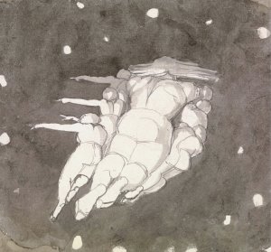 The Creation of the Heavens by John Flaxman Oil Painting