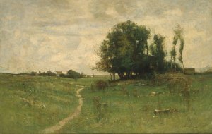 The Path To The Village by John Francis Murphy Oil Painting