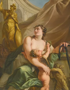 Hope Nursing The Love Of Glory by John Francis Rigaud Oil Painting