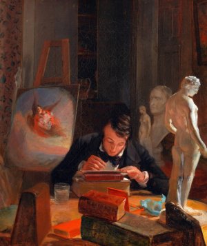 Portrait of Godfrey Frankenstein by John Frankenstein Oil Painting