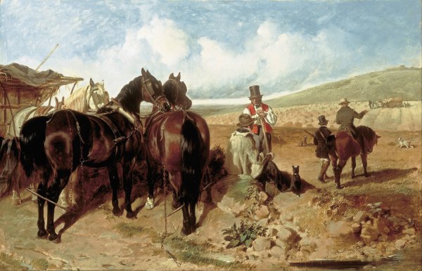 Autumn  by John Frederick Herring Snr. - Hand-Painted Oil Painting Reproduction
