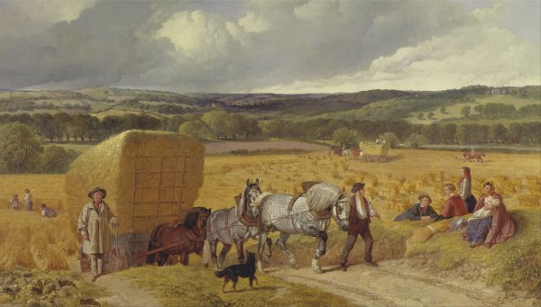 Harvest by John Frederick Herring Snr. - Hand-Painted Oil Painting Reproduction