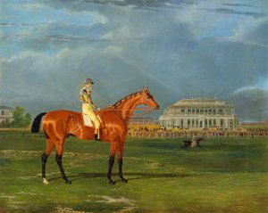 Memnon, with William Scott Up Oil painting by John Frederick Herring Snr.