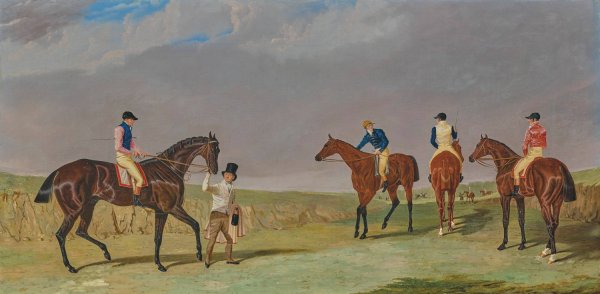 Preparing for the Doncaster Gold Cup  by John Frederick Herring Snr. - Hand-Painted Oil Painting Reproduction