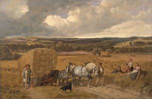 The Harvest by John Frederick Herring Snr. Oil Painting