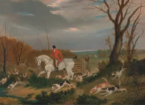 The Suffolk Hunt; Going to Cover near Herringswell by John Frederick Herring Snr. Oil Painting