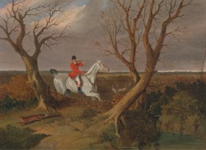 The Suffolk Hunt; Gone Away by John Frederick Herring Snr. Oil Painting