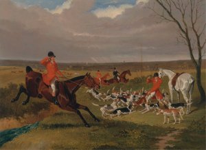 The Suffolk Hunt; The Death by John Frederick Herring Snr. Oil Painting