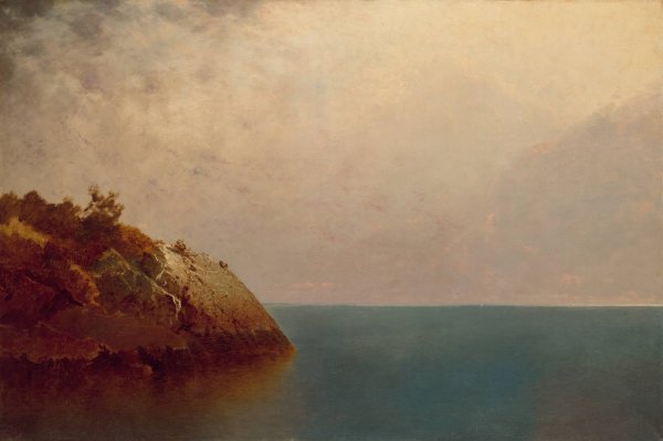 A Foggy Sky  by John Frederick Kensett - Hand-Painted Oil Painting Reproduction