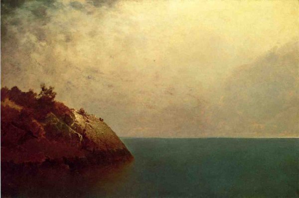 A Foggy Sky by John Frederick Kensett - Hand-Painted Oil Painting Reproduction