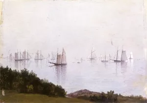 A Newport Afternoon by John Frederick Kensett - Oil Painting Reproduction