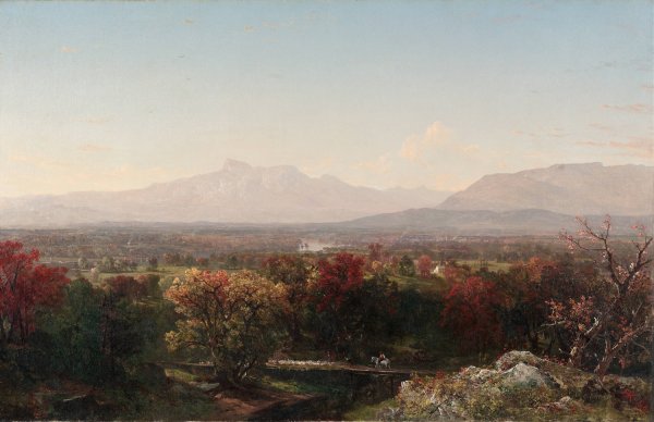 An October Day in the White Mountains  by John Frederick Kensett - Hand-Painted Oil Painting Reproduction