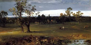 At Pasture by John Frederick Kensett Oil Painting