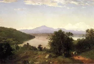 Camels Hump from the Western Shore of Lake Champlain by John Frederick Kensett Oil Painting